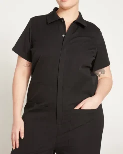 Universal Standard Kate Stretch Cotton Twill Jumpsuit