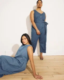 Universal Standard Kendra Cotton Chambray Tank Dress