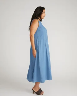 Universal Standard Kendra Cotton Chambray Tank Dress