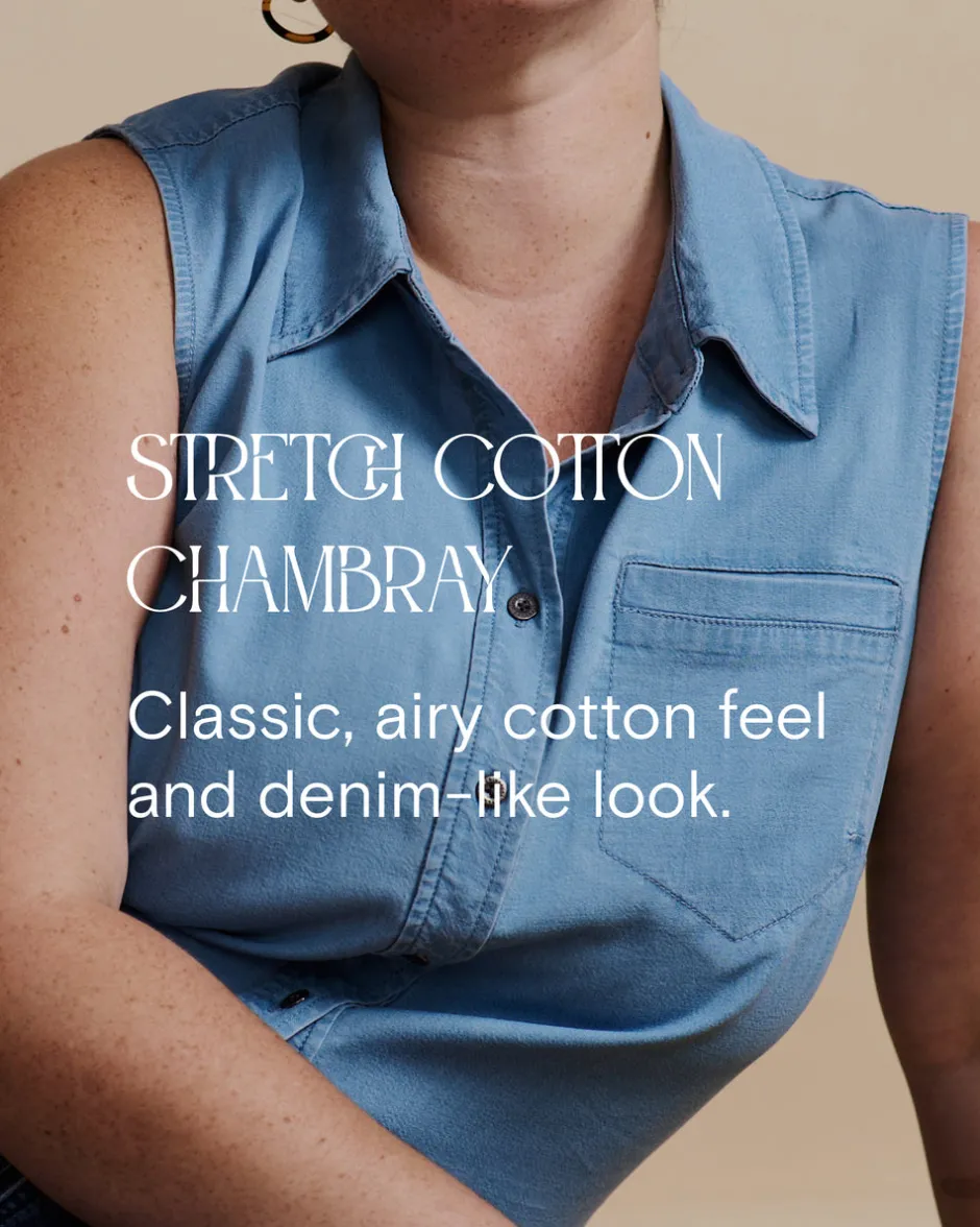 Universal Standard Kendra Cotton Chambray Tank Dress