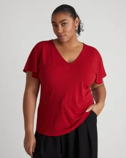 Universal Standard Lansbury Crepe Jersey Blouse