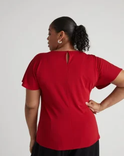 Universal Standard Lansbury Crepe Jersey Blouse