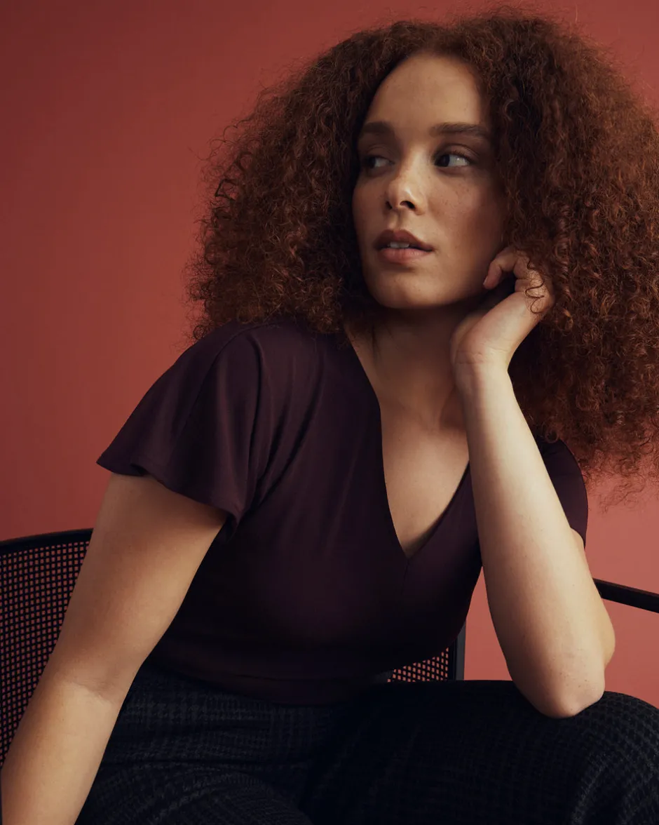 Universal Standard Lansbury Crepe Jersey Blouse