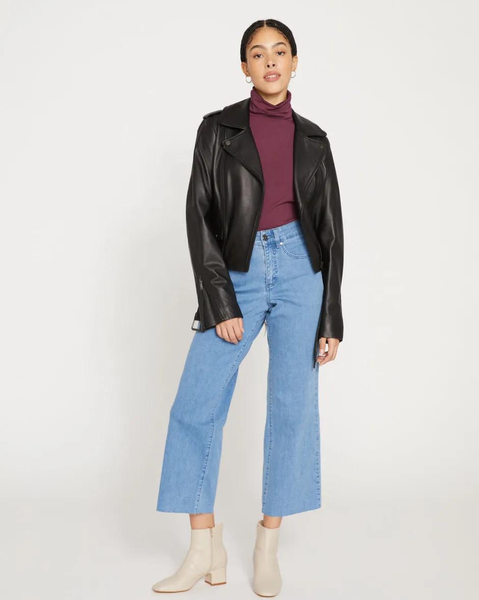 Universal Standard Leeron Leather Moto Jacket