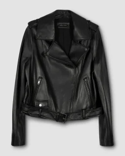 Universal Standard Leeron Leather Moto Jacket