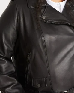 Universal Standard Leeron Leather Moto Jacket