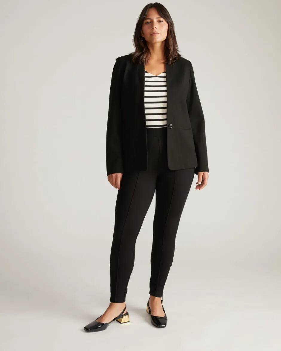 Universal Standard Lennox Collarless Ponte Blazer