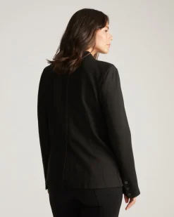 Universal Standard Lennox Collarless Ponte Blazer