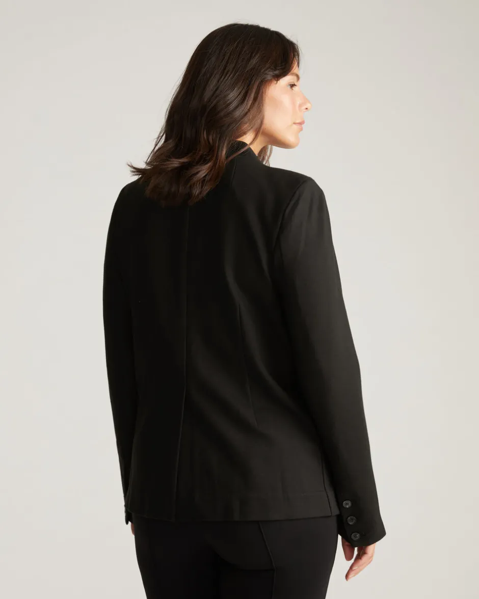 Universal Standard Lennox Collarless Ponte Blazer