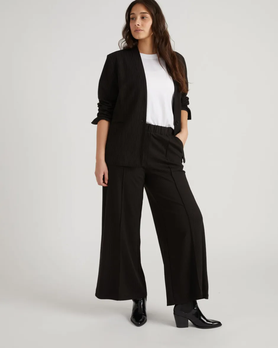 Universal Standard Lennox Collarless Ponte Blazer
