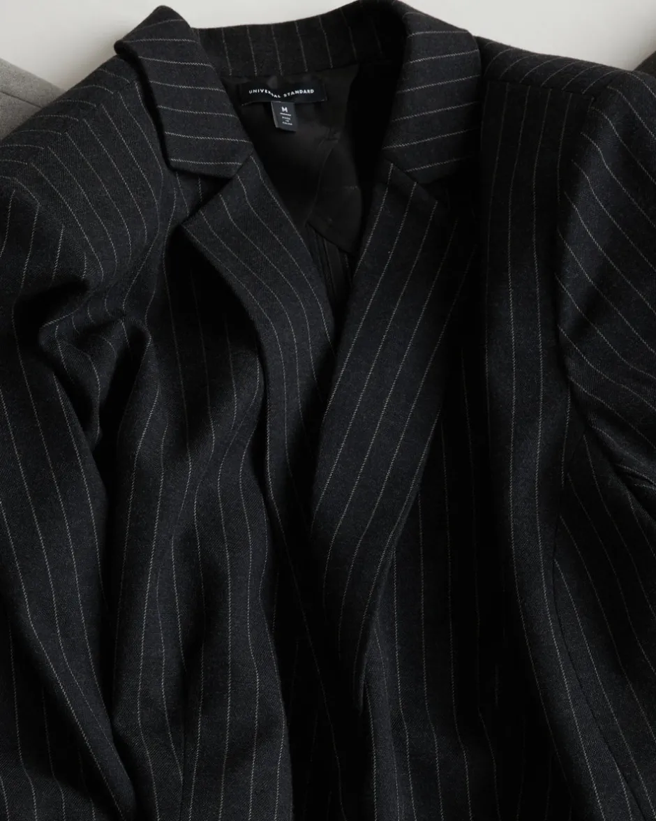 Universal Standard Lennox Collarless Ponte Blazer
