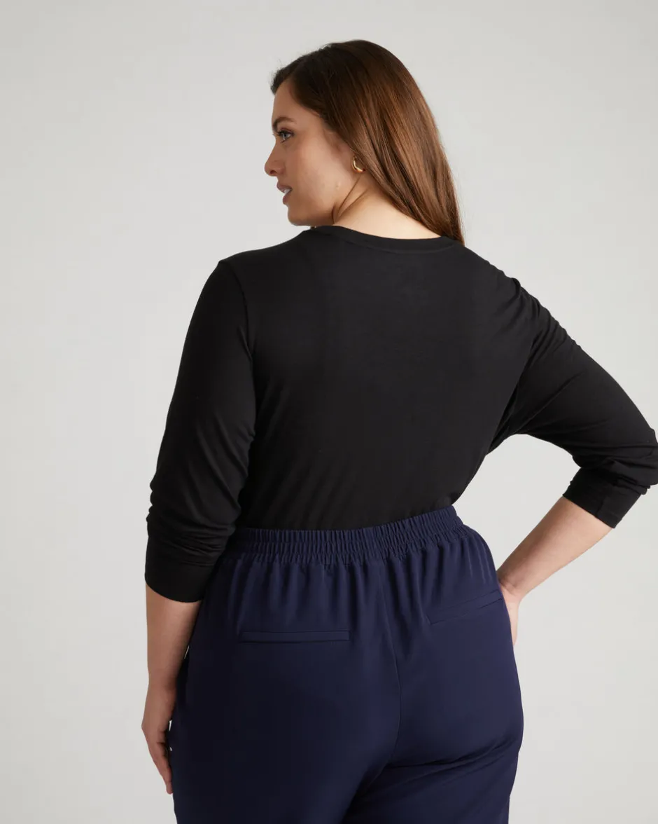 Universal Standard Light-As-Air Long Sleeve Crew Neck Tee