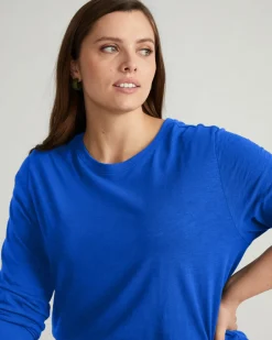 Universal Standard Light-As-Air Long Sleeve Crew Neck Tee