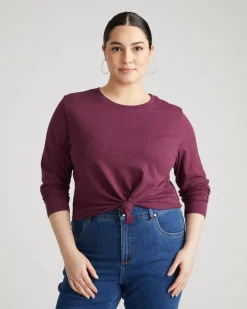 Universal Standard Light-As-Air Long Sleeve Crew Neck Tee