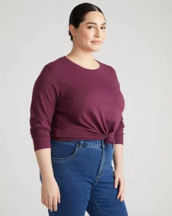 Universal Standard Light-As-Air Long Sleeve Crew Neck Tee