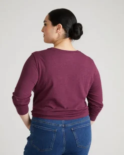 Universal Standard Light-As-Air Long Sleeve Crew Neck Tee
