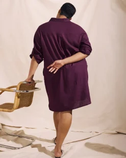 Universal Standard Linen Rubicon Shirtdress