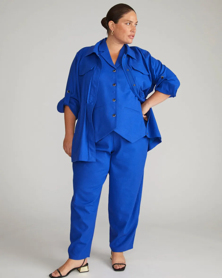 Universal Standard Lou Barrel Leg Linen Pants