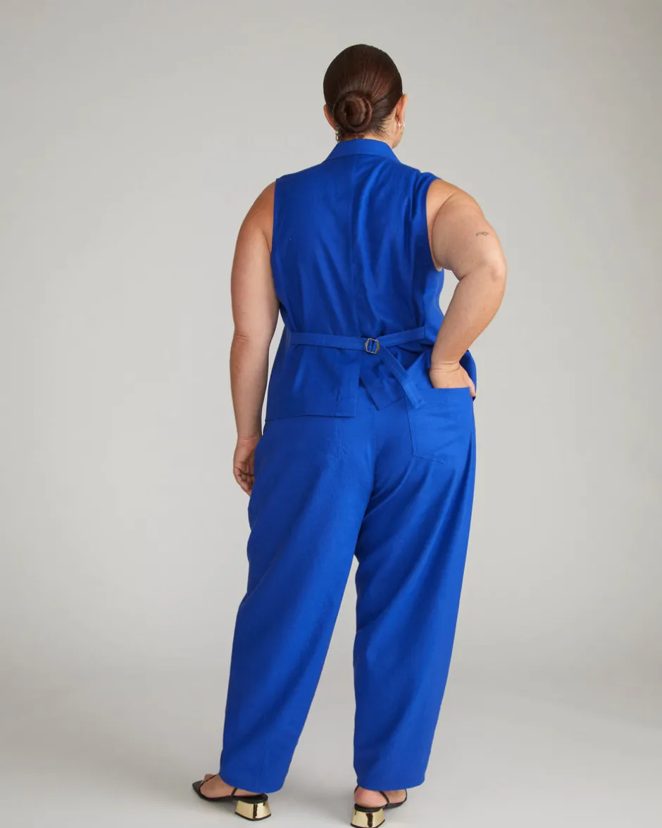 Universal Standard Lou Barrel Leg Linen Pants