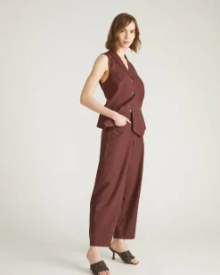 Universal Standard Lou Barrel Leg Linen Pants