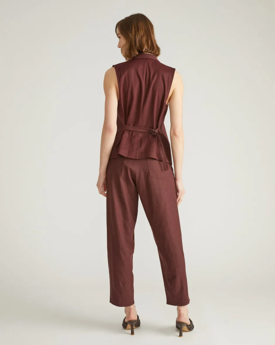 Universal Standard Lou Barrel Leg Linen Pants