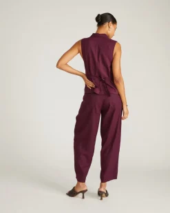 Universal Standard Lou Barrel Leg Linen Pants