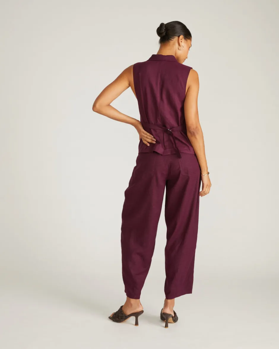 Universal Standard Lou Barrel Leg Linen Pants