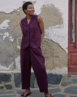 Universal Standard Lou Barrel Leg Linen Pants