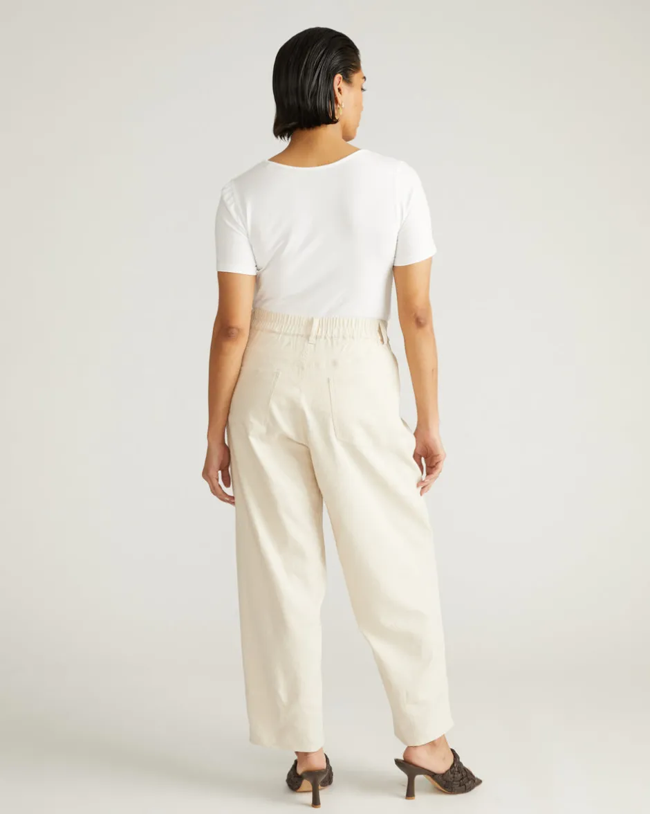 Universal Standard Lou Barrel Leg Linen Pants