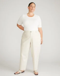 Universal Standard Lou Barrel Leg Linen Pants