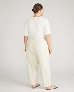 Universal Standard Lou Barrel Leg Linen Pants