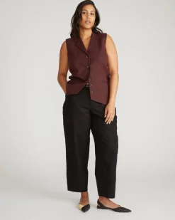 Universal Standard Lou Barrel Leg Linen Pants