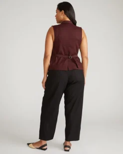 Universal Standard Lou Barrel Leg Linen Pants