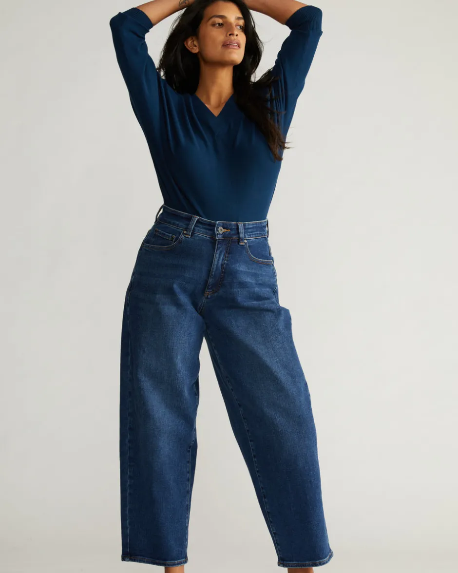 Universal Standard Lou High Rise Barrel Leg Jeans