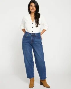 Universal Standard Lou High Rise Barrel Leg Jeans