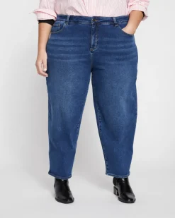 Universal Standard Lou High Rise Barrel Leg Jeans