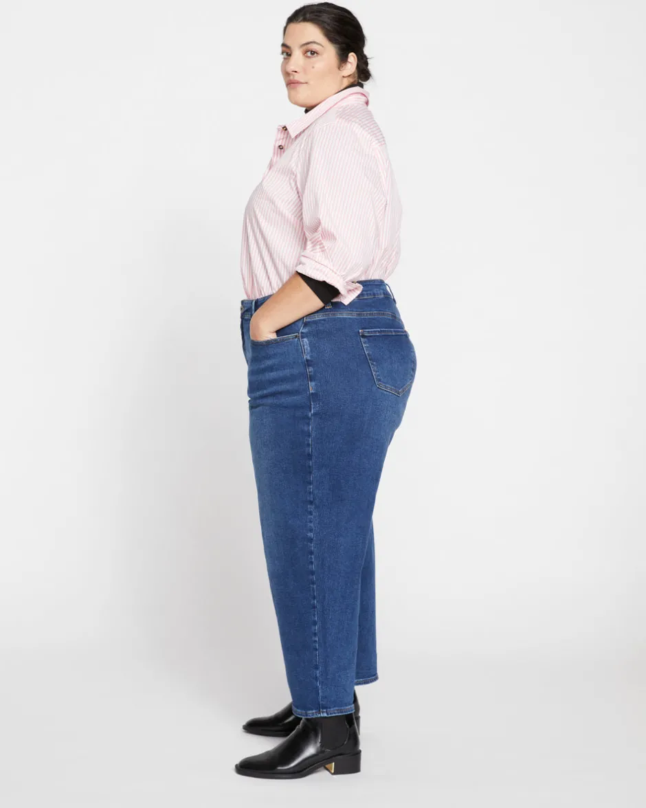 Universal Standard Lou High Rise Barrel Leg Jeans