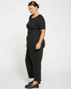 Universal Standard Lou High Rise Barrel Leg Jeans