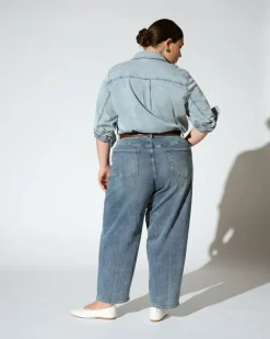 Universal Standard Lou High Rise Barrel Leg Jeans