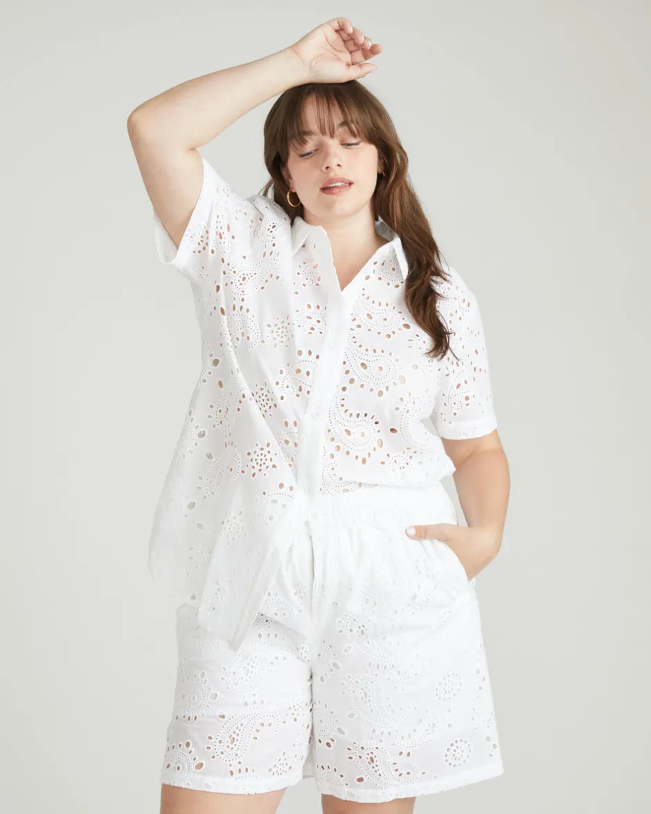 Universal Standard Lulu Cotton Eyelet Shorts