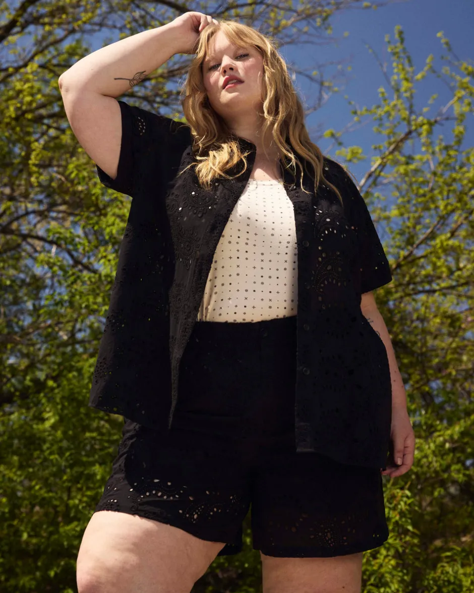 Universal Standard Lulu Cotton Eyelet Shorts