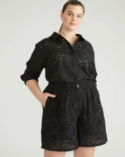 Universal Standard Lulu Cotton Eyelet Shorts