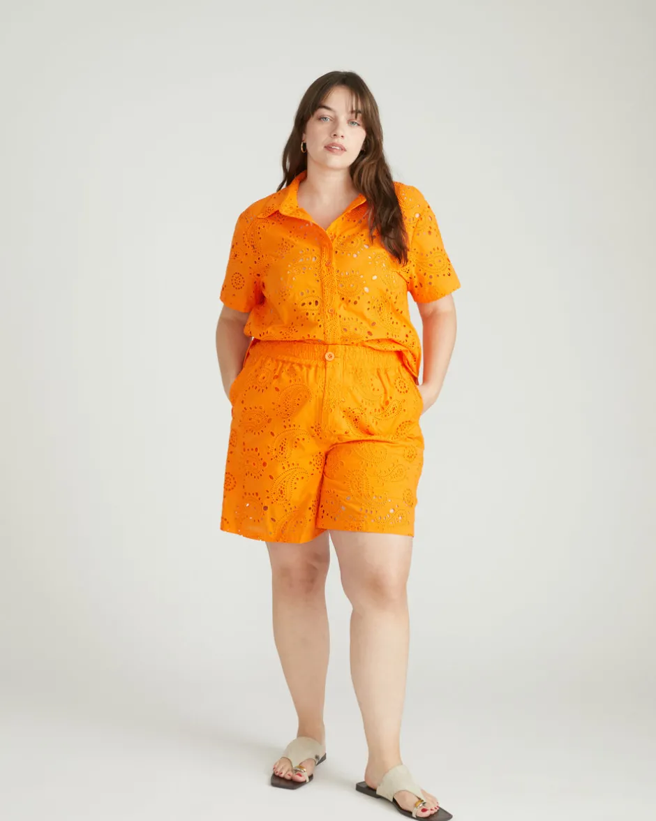 Universal Standard Lulu Cotton Eyelet Shorts