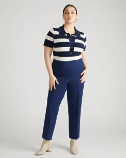 Universal Standard Magic Cotton Straight Leg Pants