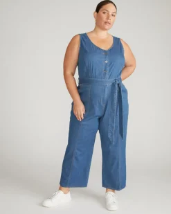 Universal Standard Matilda Cotton Chambray Jumpsuit