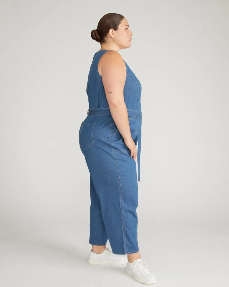 Universal Standard Matilda Cotton Chambray Jumpsuit