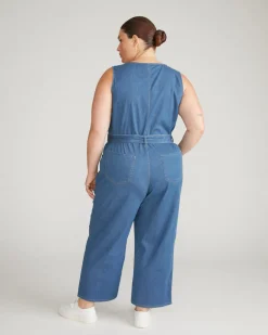 Universal Standard Matilda Cotton Chambray Jumpsuit