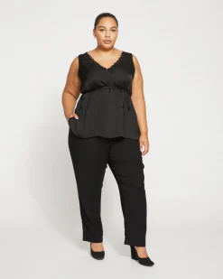 Universal Standard Meg Double Luxe Cigarette Pants