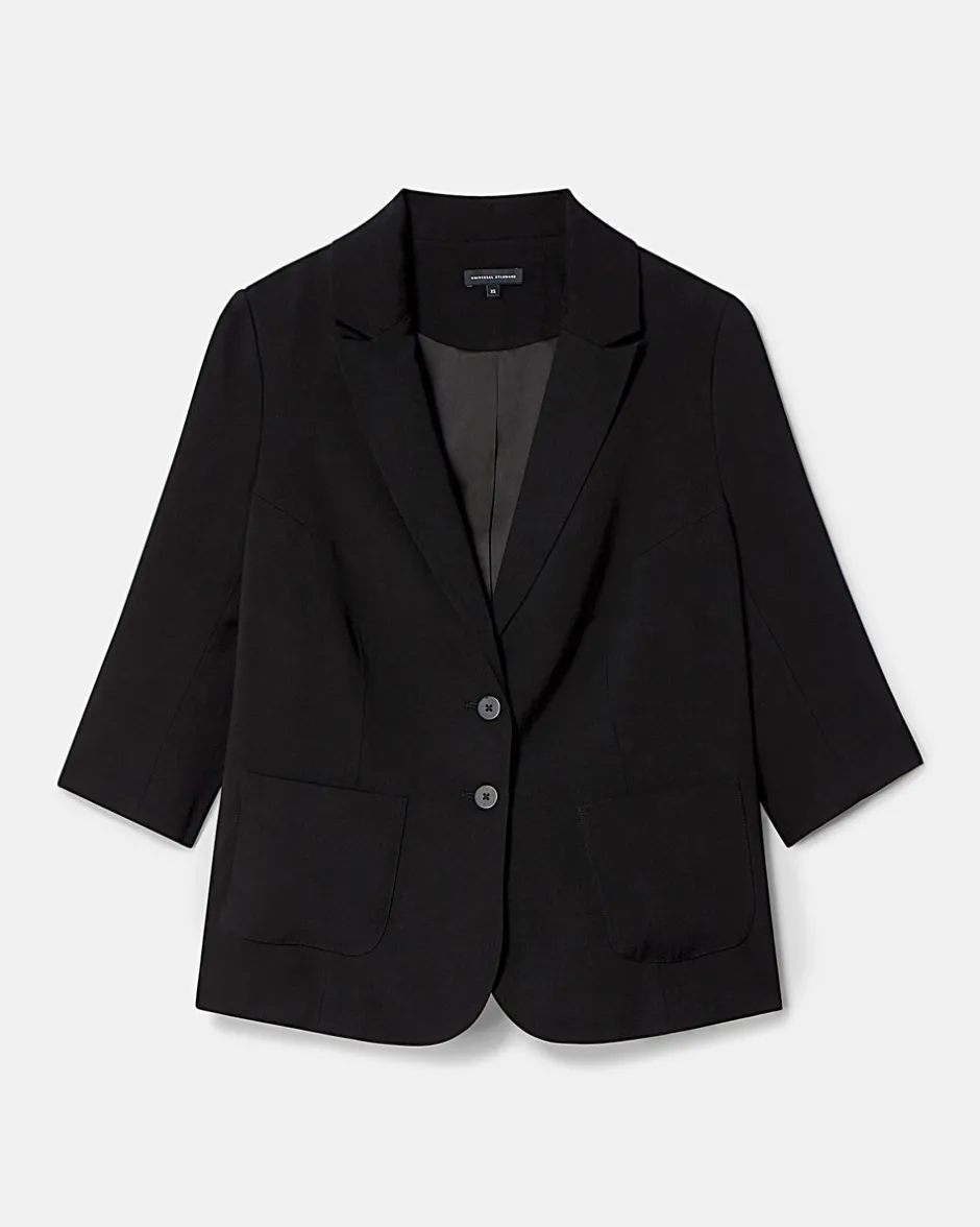 Universal Standard Meg Double Luxe Short Blazer