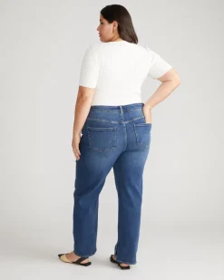 Universal Standard Mimi High Rise Split Hem Jeans 30 Inch